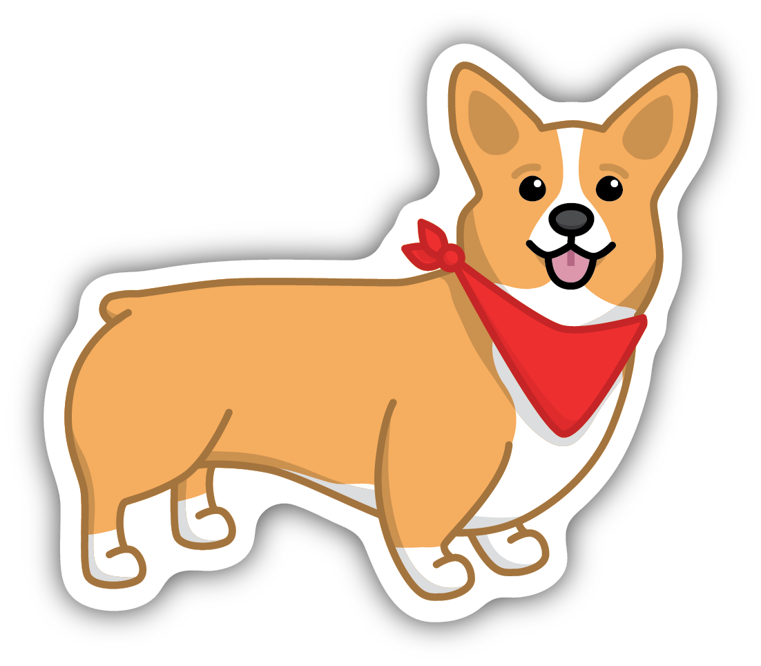 Corgi Dog Sticker