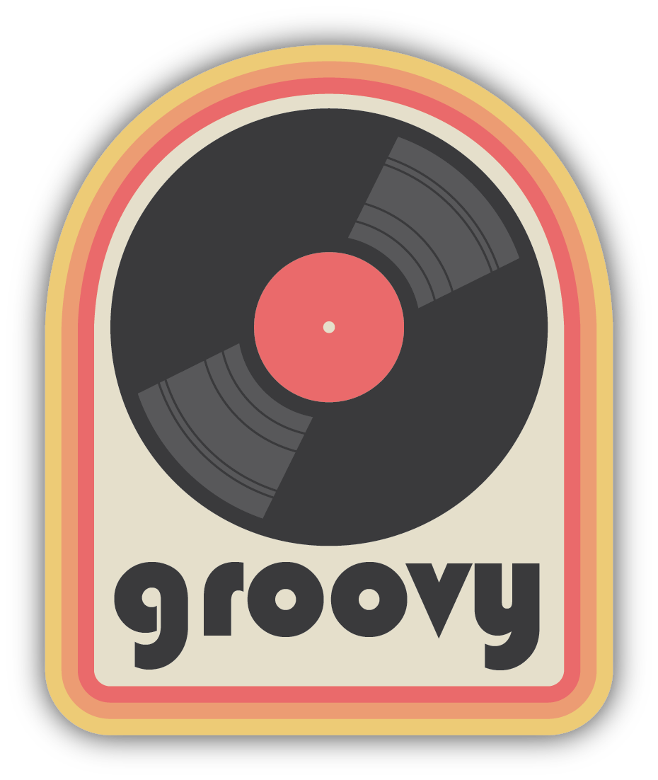 Groovy Sticker