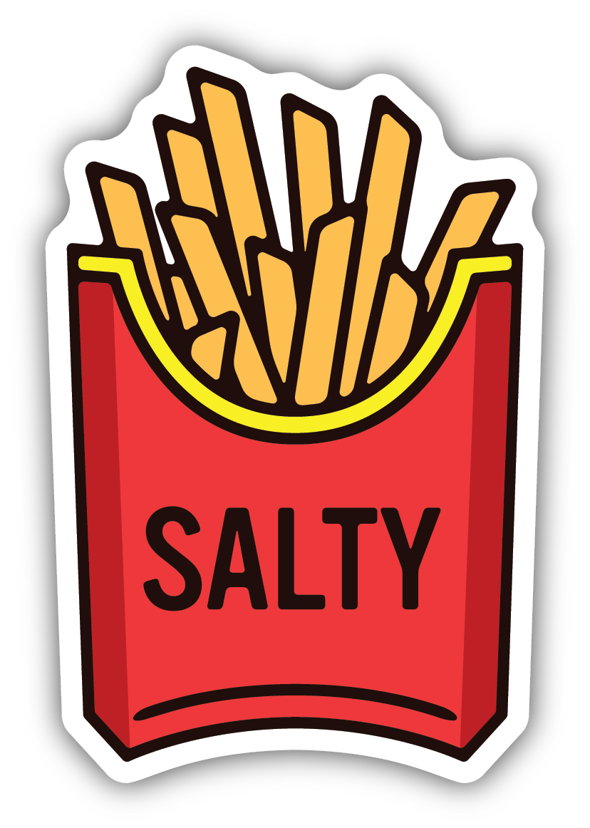 Salty- French Fry Sticker