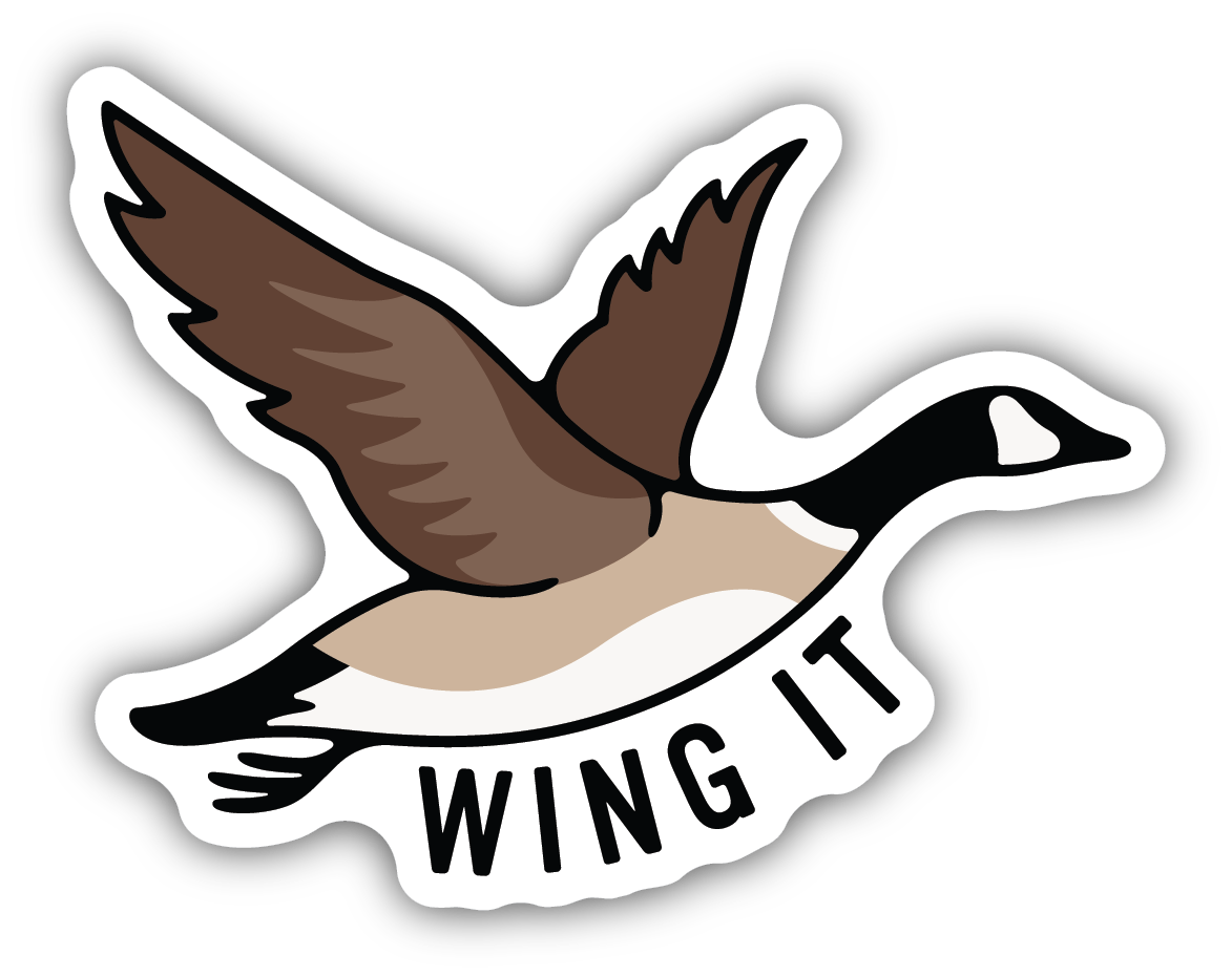 Wing It-Canadian Goose Sticker