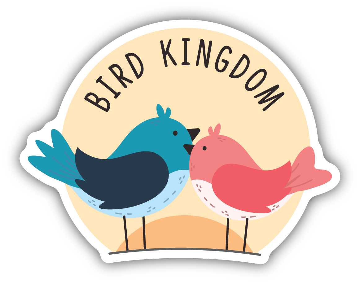 Kissing Birds - Bird Kingdom Stickers