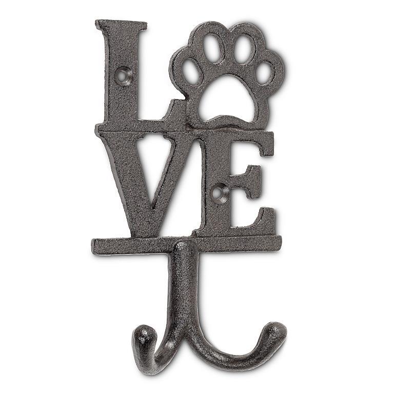 Love Sign with Dog Paw Double Hook