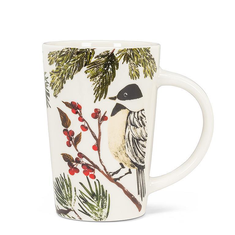 Chickadee on a Branch Tall Mug