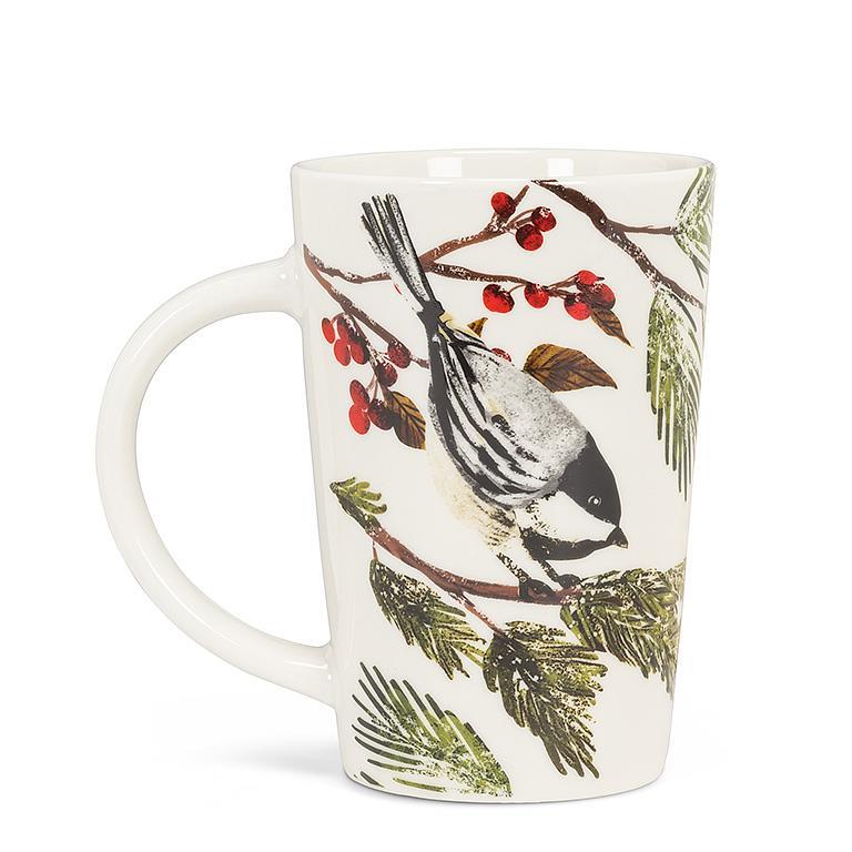 Chickadee on a Branch Tall Mug