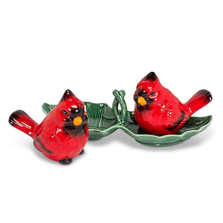 Cardinal Salt & Pepper Shaker with Tray