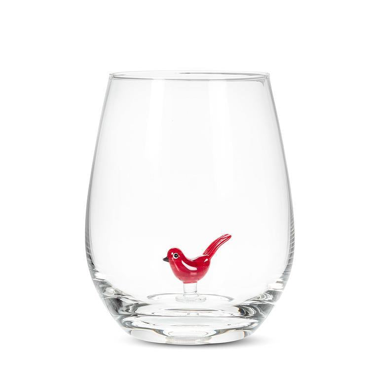 Cardinal Icon Stemless Wine Glass