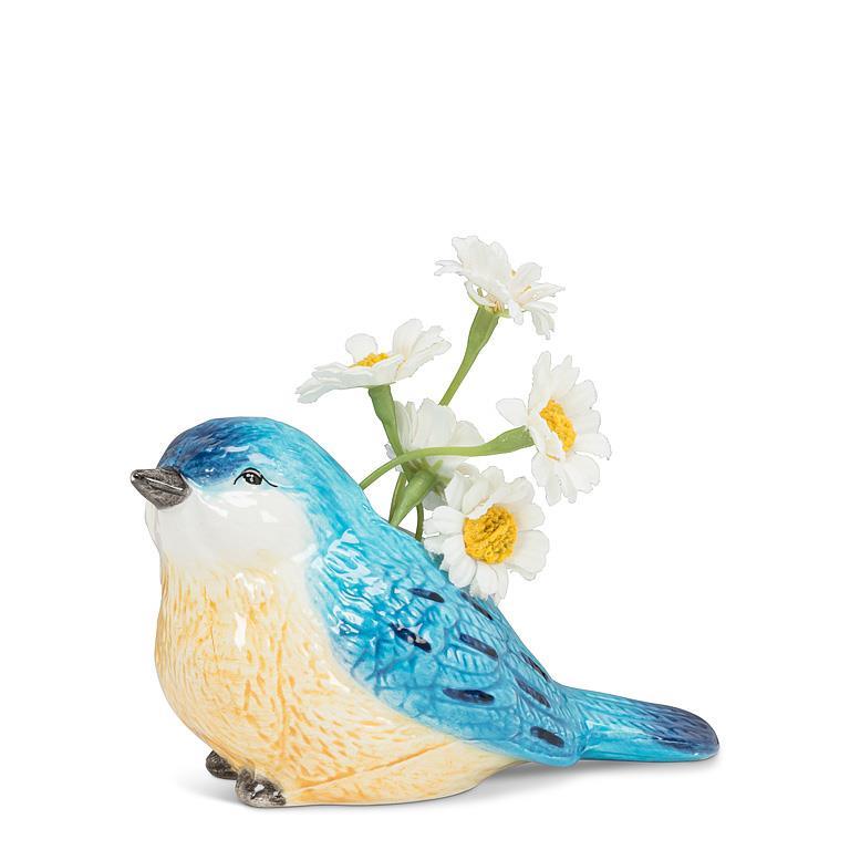 Sitting Bluebird Bud Vase