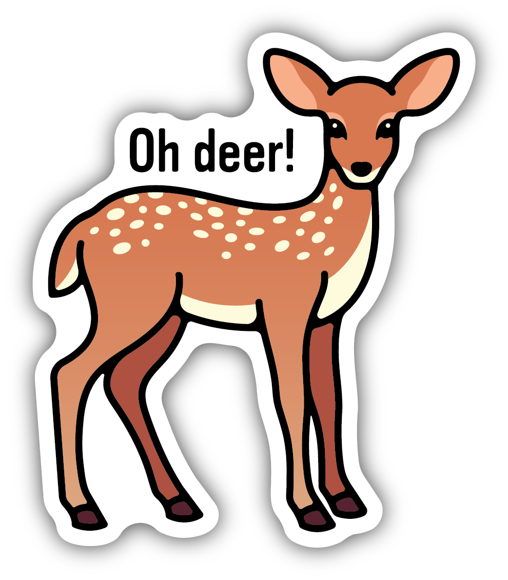 Oh Deer! Sticker