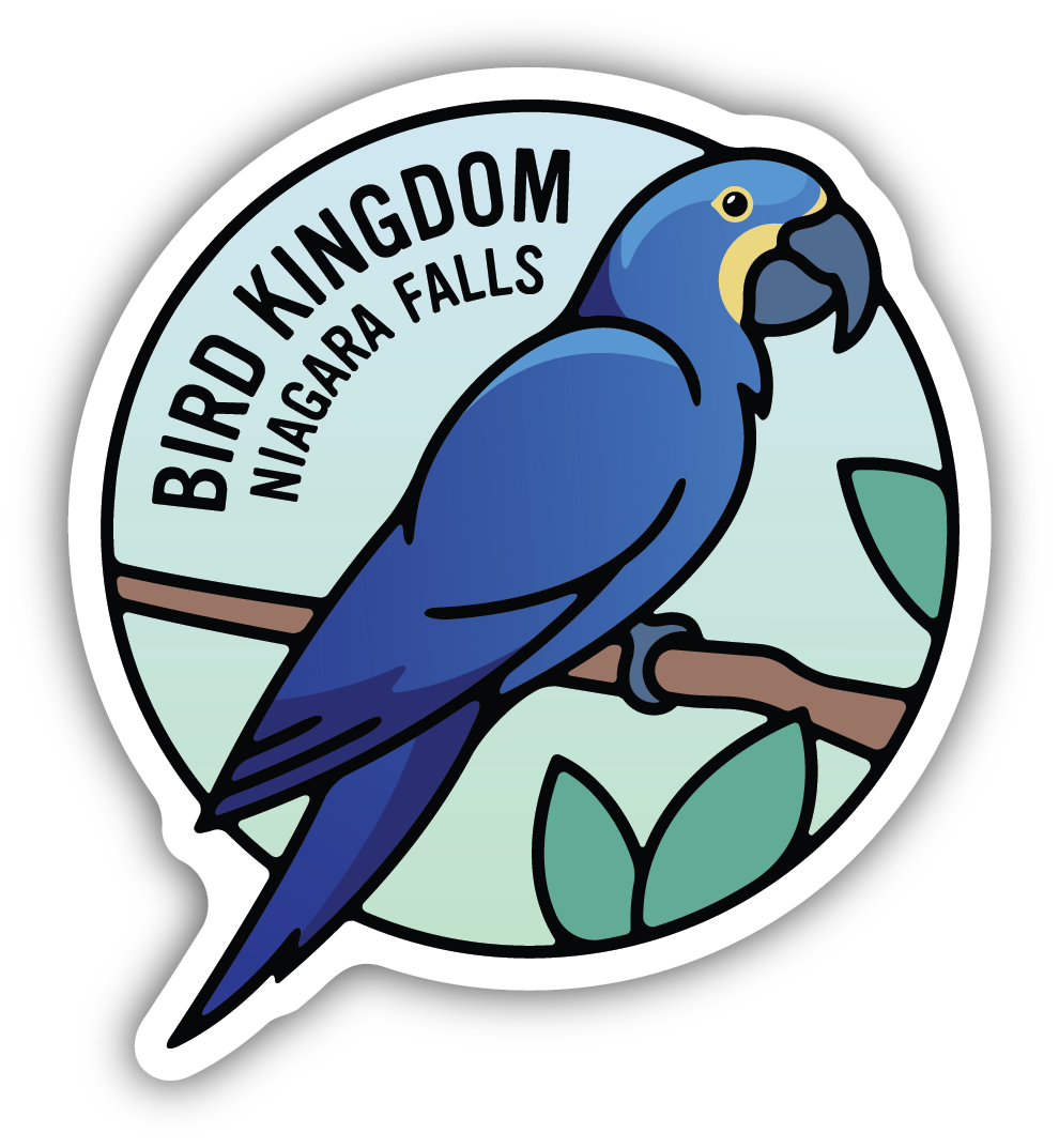 Curated visual reference: Macaw Bird Aviary Design For Kingdom Reference: Hyacinth Macaw Bird Kingdom Sticker