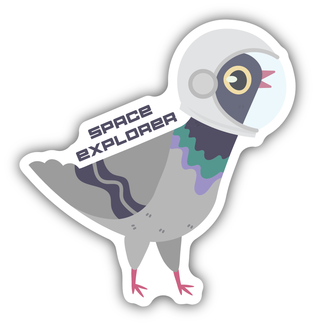 Space Explorer Sticker