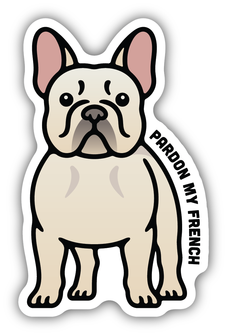 Pardon My French - Dog Sticker