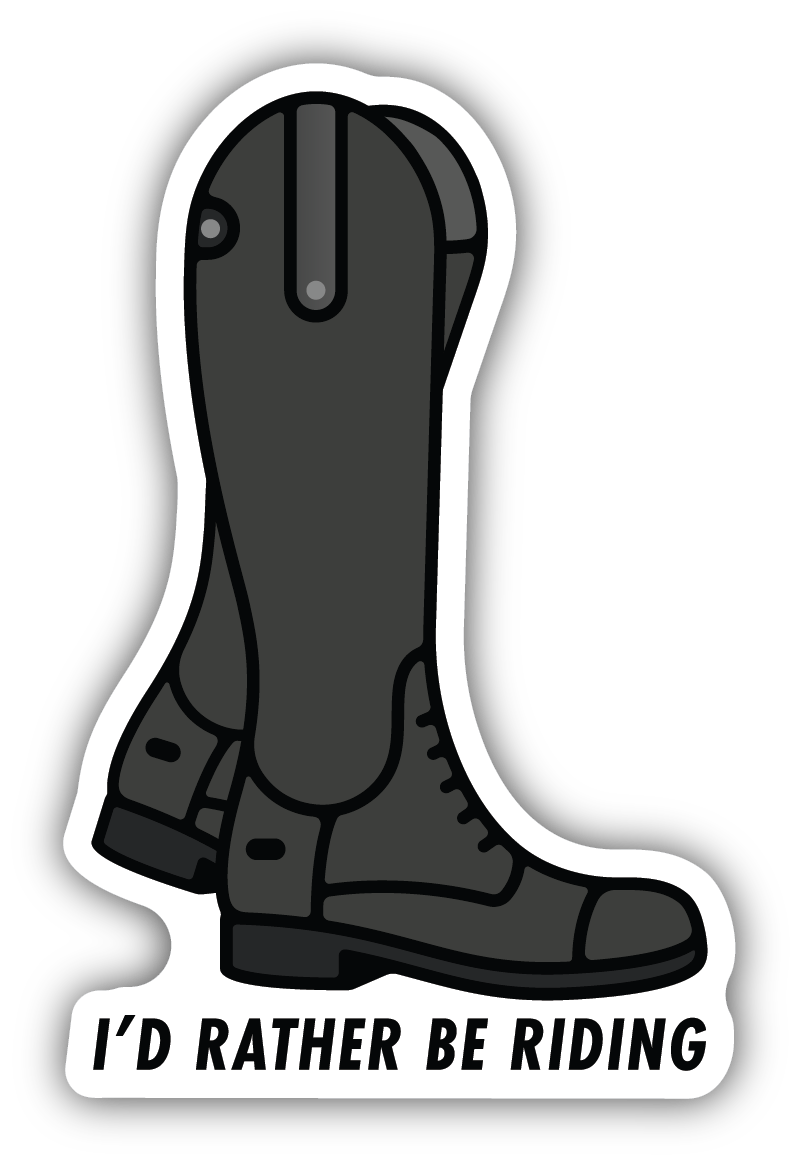 I'd Rather Be Riding Sticker