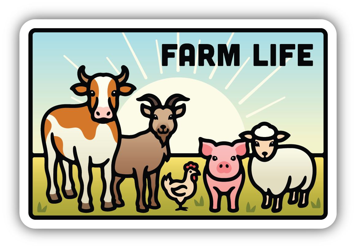 Farm Life Sticker