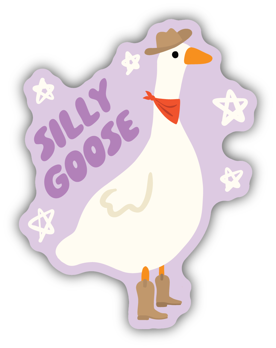 Silly Goose Sticker