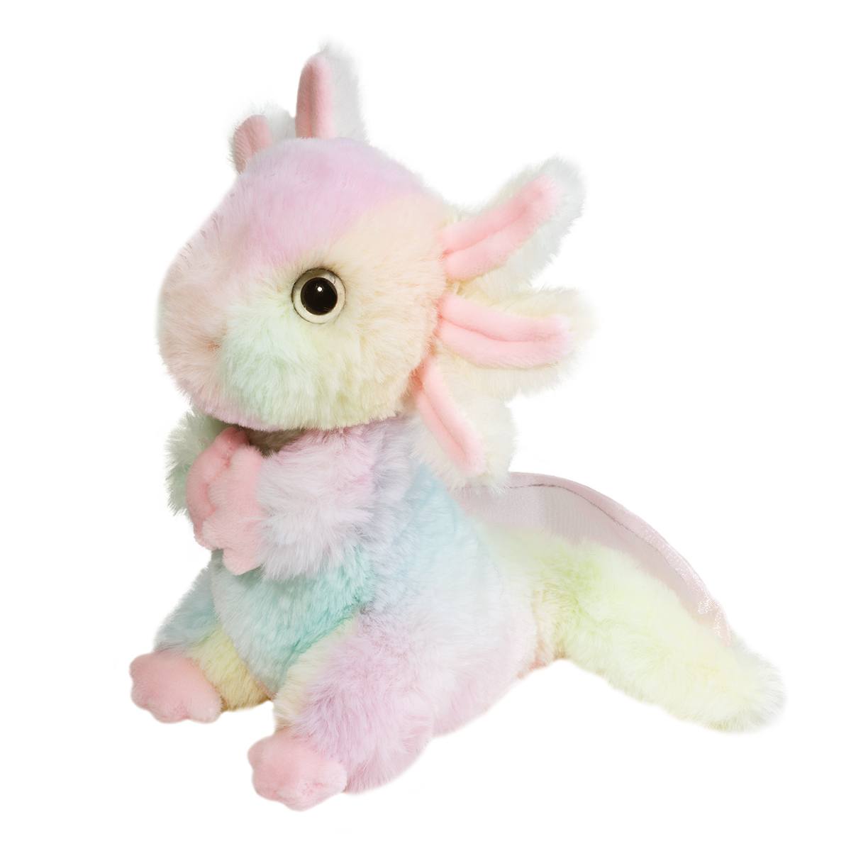 7" Soft Rainbow Axolotl