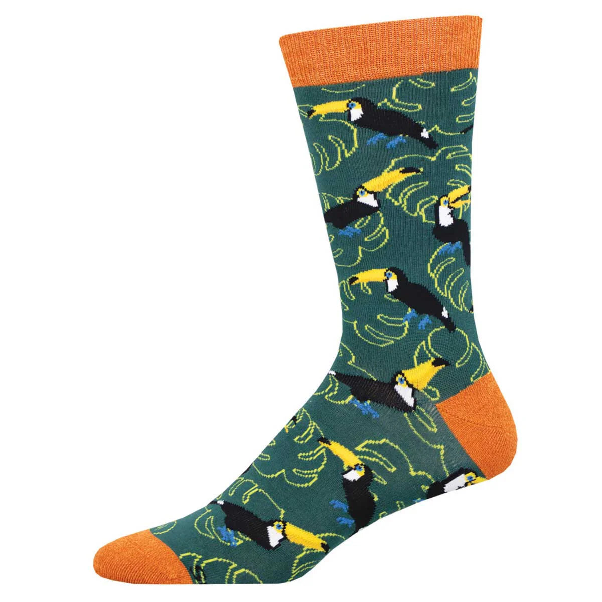 Toucan Leaves - Men's Bamboo Socks