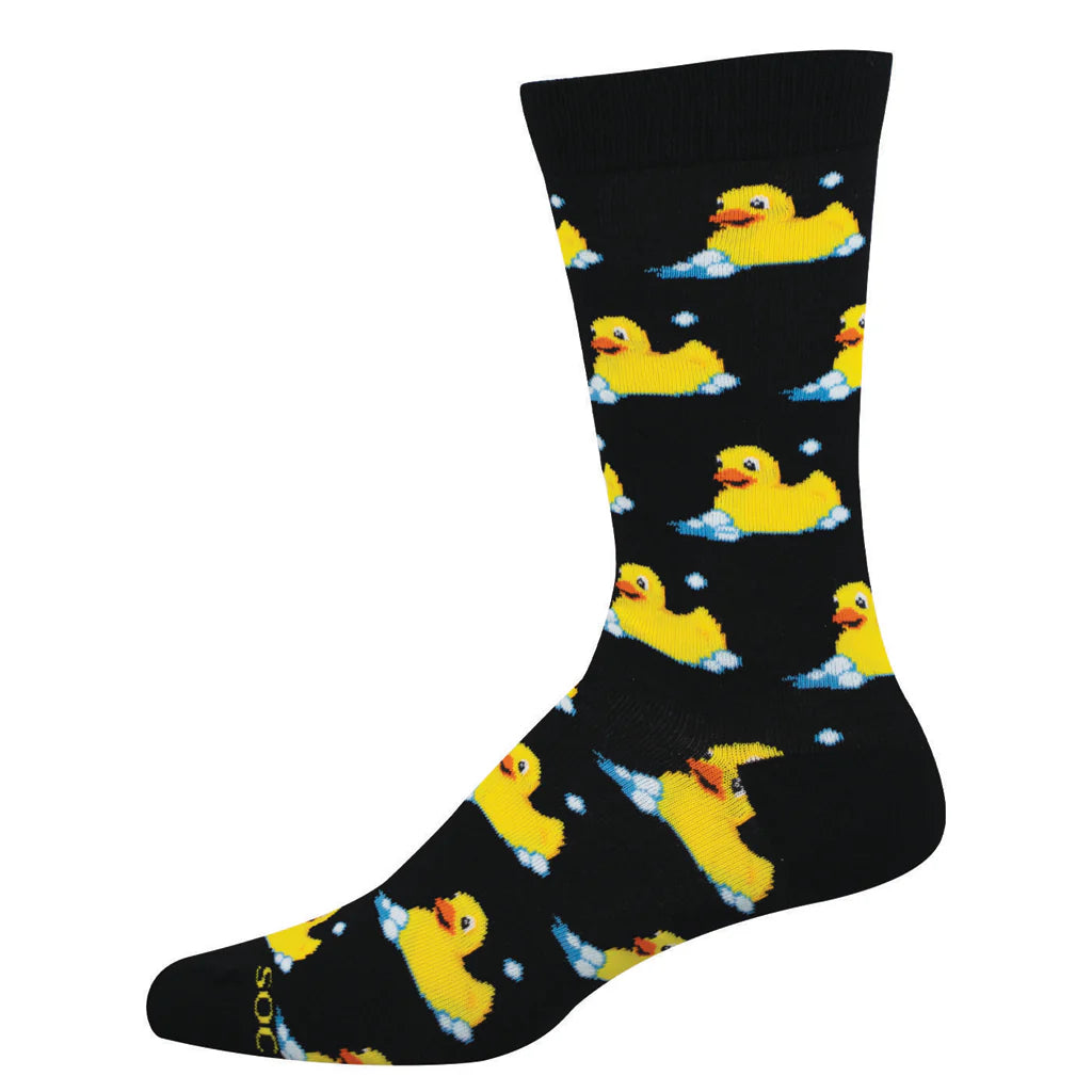 Bubble Up, Rubber Duck - Men's Bamboo Socks