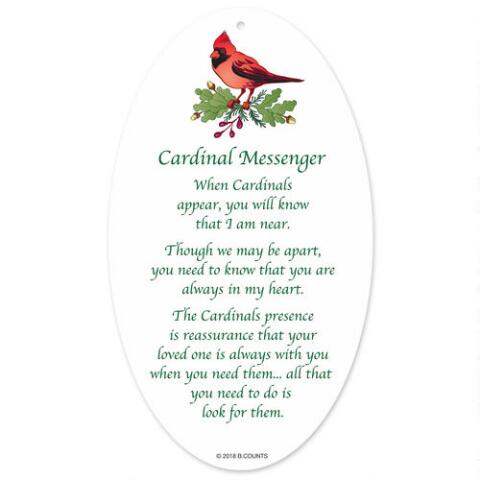 Acrylic Red Cardinal Ornament