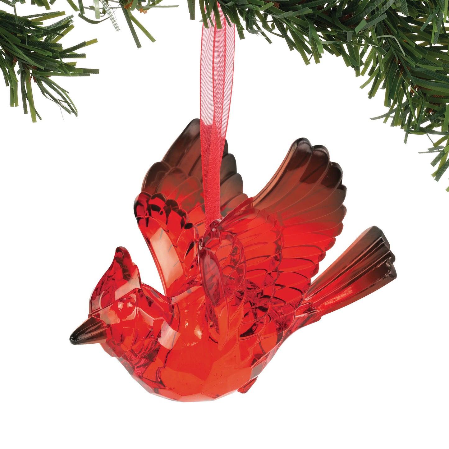 Acrylic Red Cardinal Ornament