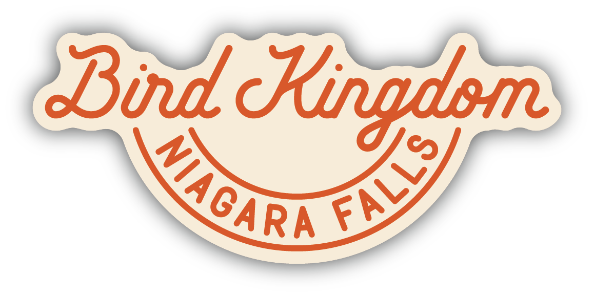 Bird Kingdom Red & White Sticker