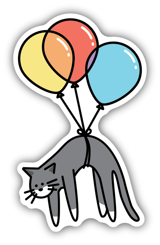 Balloon Cat Sticker