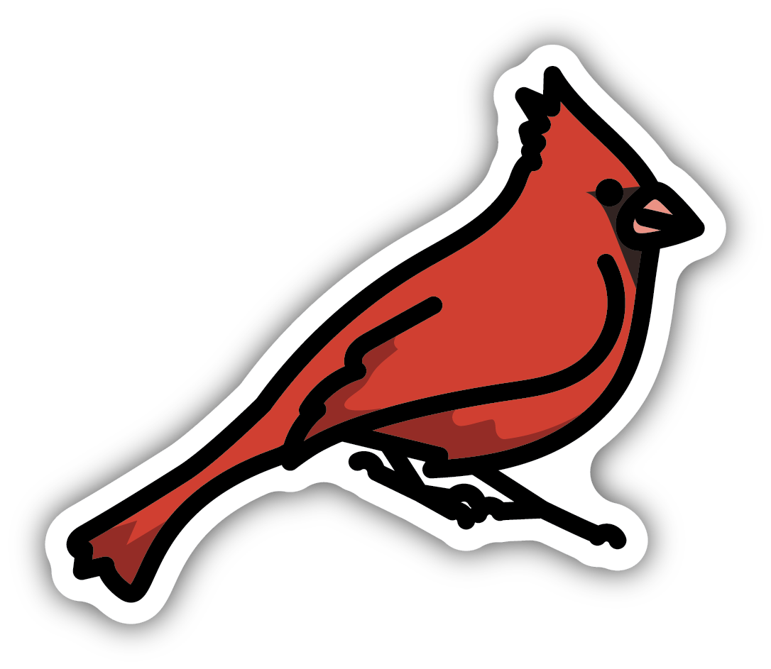 Cardinal Sticker