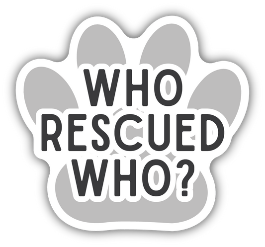 Who Rescued Who? Sticker