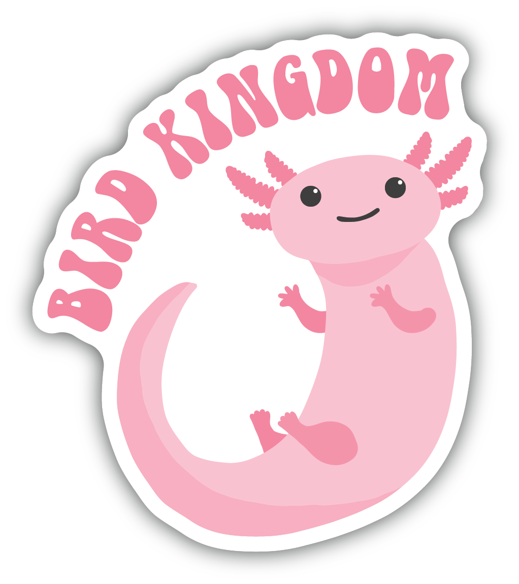 Axolotl Bird Kingdom Sticker