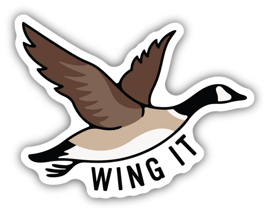 Wing It-Canadian Goose Sticker
