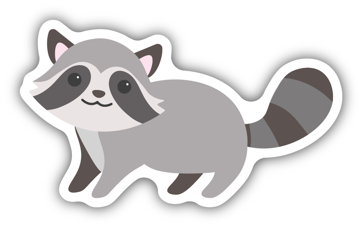 Racoon Sticker