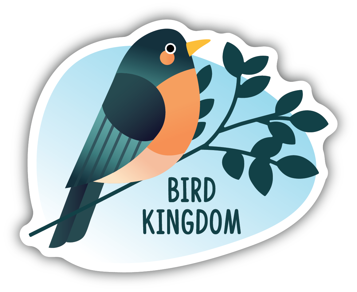 Bird on Branch Bird Kingdom Sticker