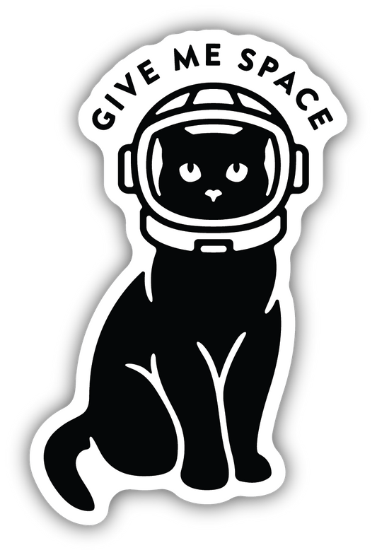 Give Me Space - Cat Sticker