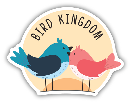 Kissing Birds - Bird Kingdom Stickers