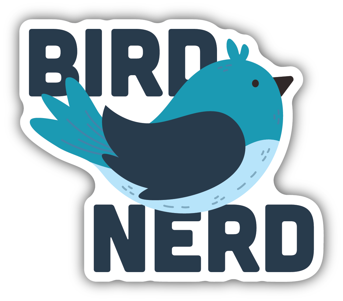Bird Nerd Sticker