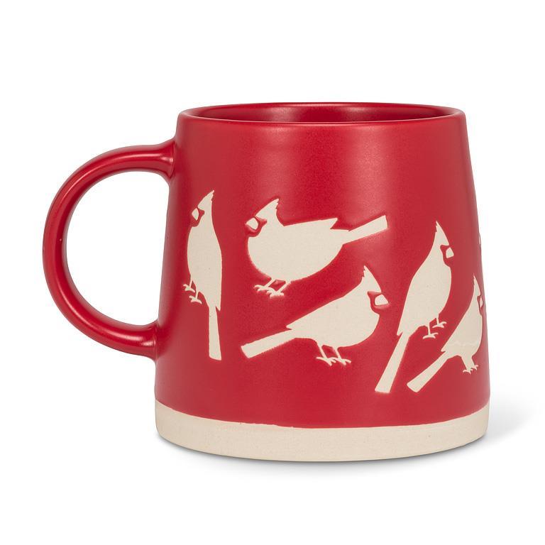 Wide Base Mug With Cardinals