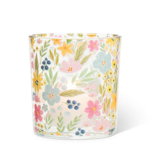 Pastel Floral Votive