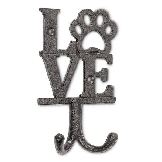 Love Sign with Dog Paw Double Hook