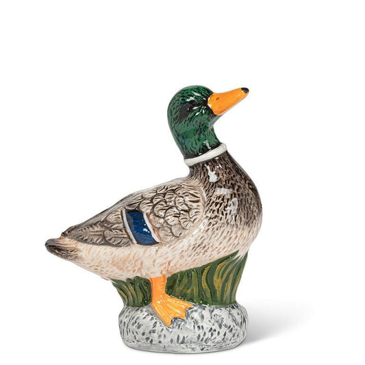 Standing Mallard Duck Bud Vase