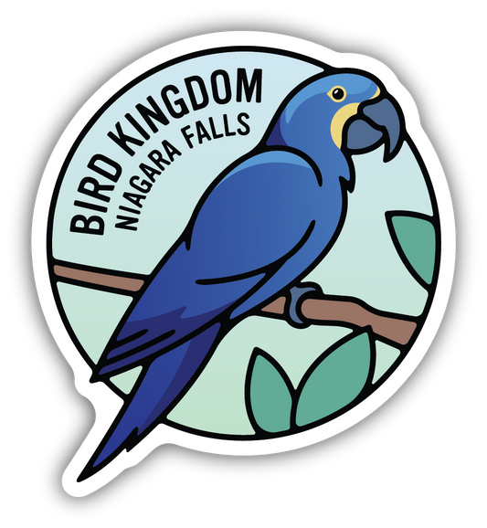 Hyacinth Macaw Bird Kingdom Sticker