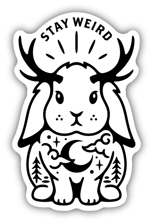 Stay Weird Jackalope Sticker