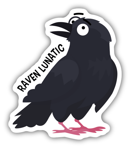 Raven Lunatic Sticker