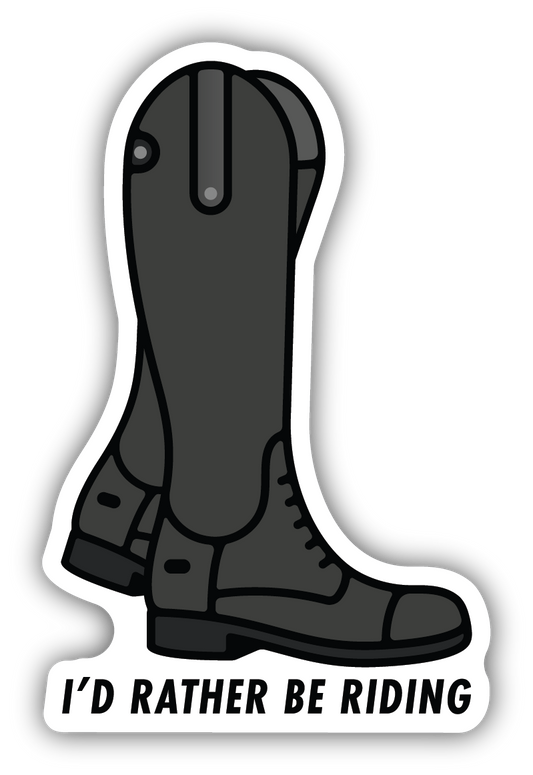 I'd Rather Be Riding Sticker