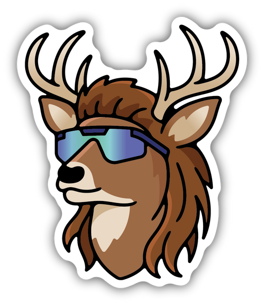 Buck with Mullet Sticker