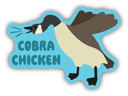 Cobra Chicken Goose Sticker