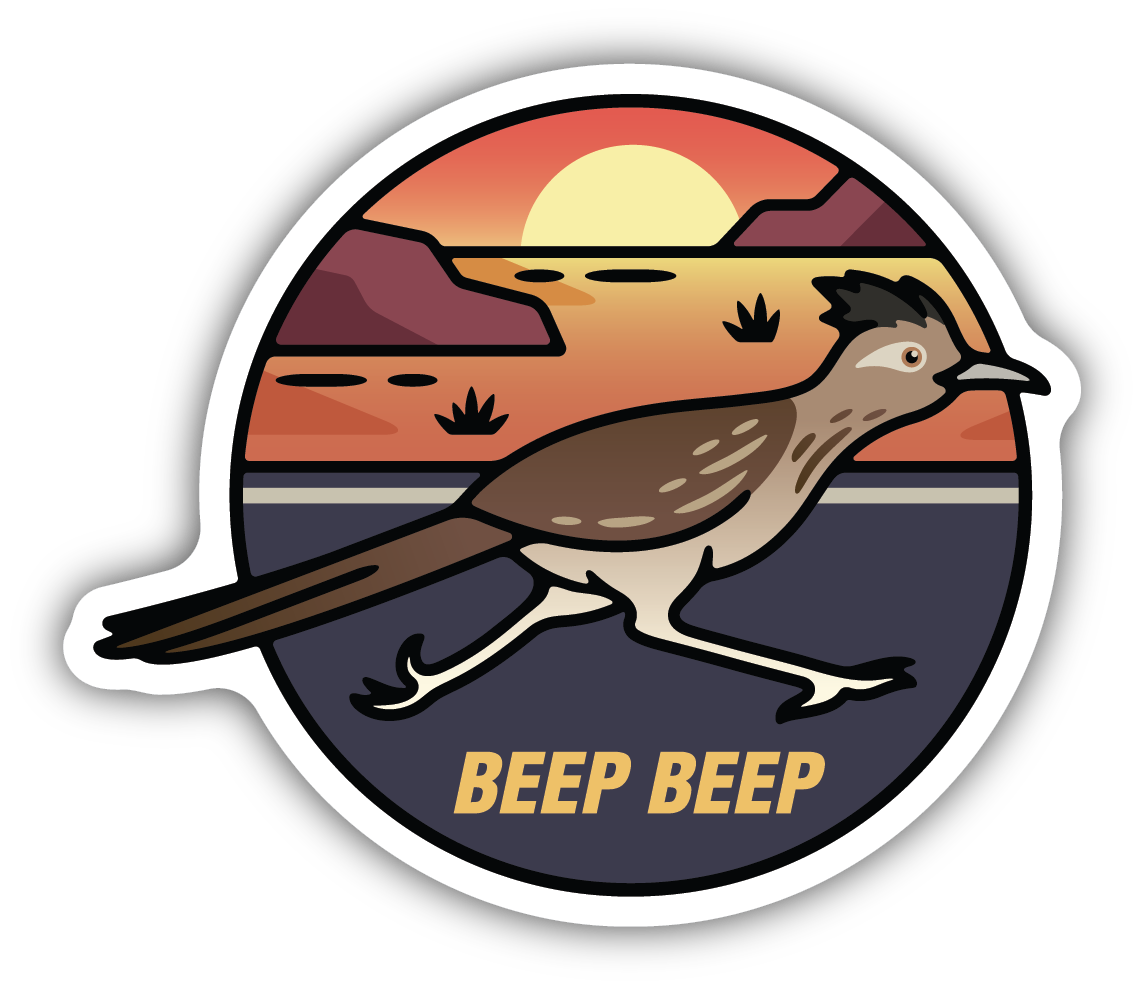 Beep Beep Roadrunner Sticker