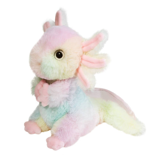 7" Soft Rainbow Axolotl