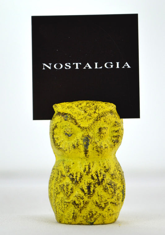 Yellow Owl Card Holder