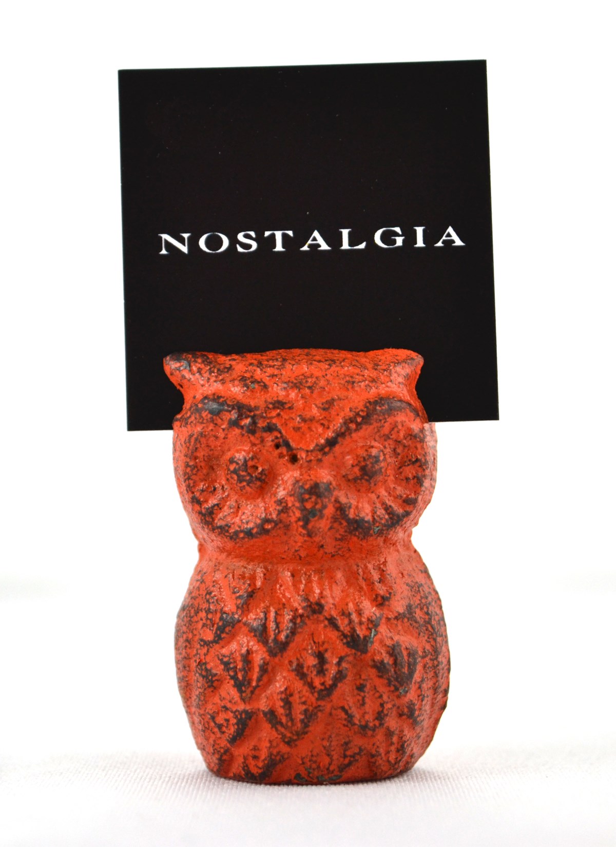Orange Owl Card Holder