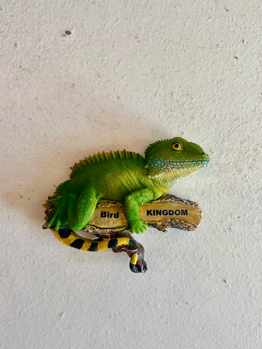 Ceramic Iguana Bird Kingdom Magnet