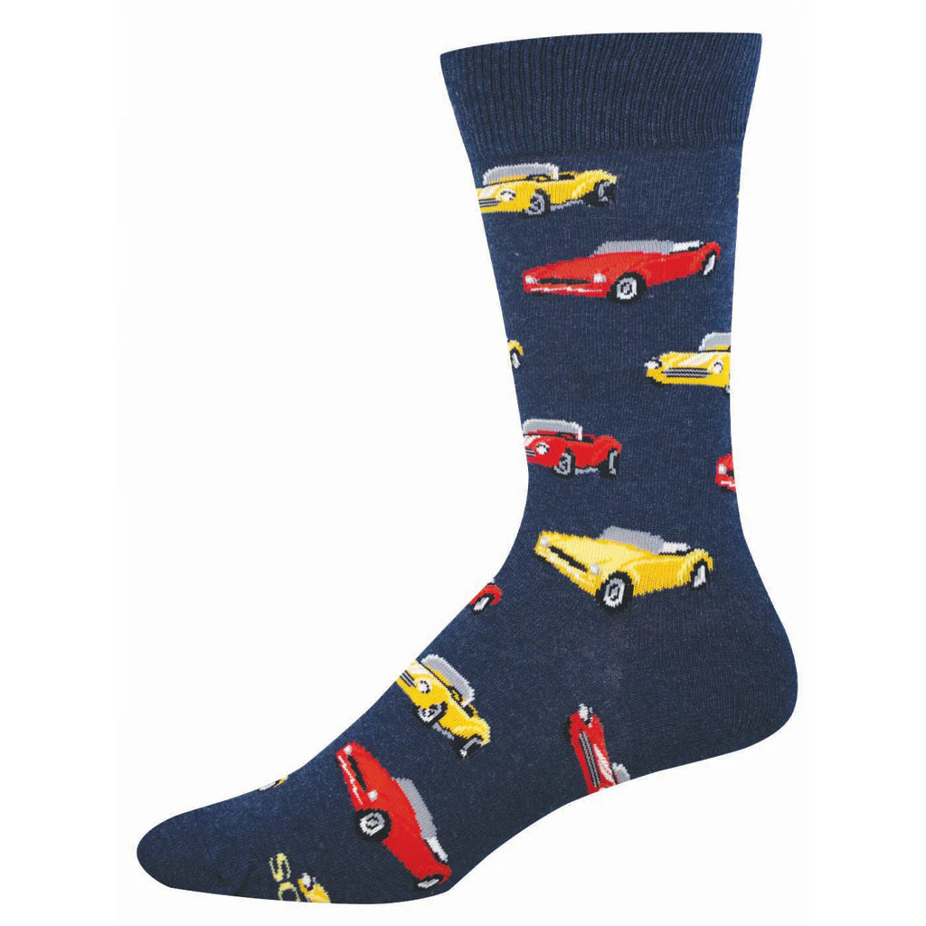 Classic Cars - Men's Cotton Socks